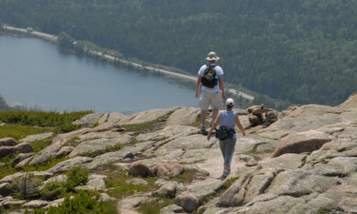 Acadia National Park Maine Bald Peak Hadlock Pond Hiking Trail