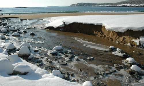Sand Beach Acadia Maine