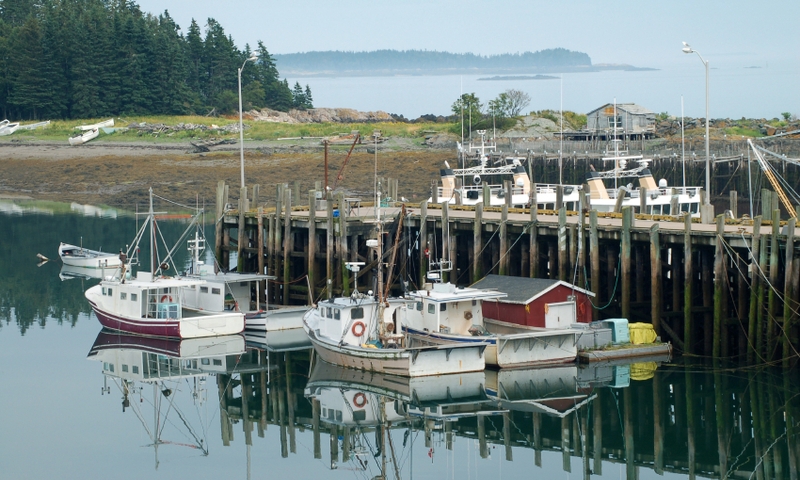 Deer Island Maine Fishing Boats Marina